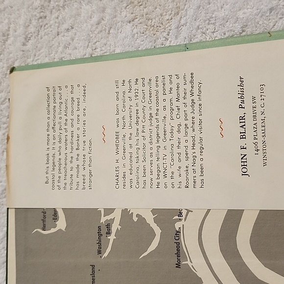 Outer Banks  Vintage book Legends of the Outer Banks HCDJ 1974 - Picture 5 of 8